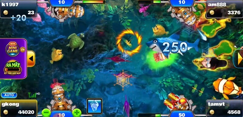 Game Bắn Cá 3king có giao diện bắt mắt và sinh động